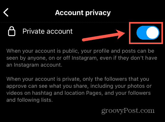 instagram zapnout soukromé