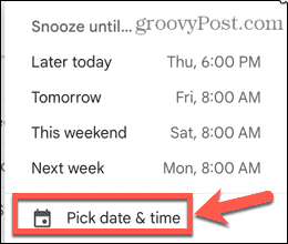 datum odložení gmailu