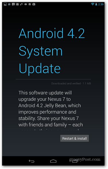 Google Pushing Out Android Jelly Bean 4.2.1 Aktualizace pro zařízení Nexus