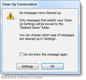 Outlook 2010 žádné e-maily k vyčištění
