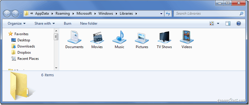 Jak změnit ikonu knihovny Windows 7