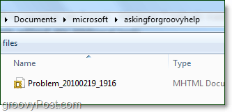 soubor kroků systému Windows 7 bude uvnitř souboru ZIP