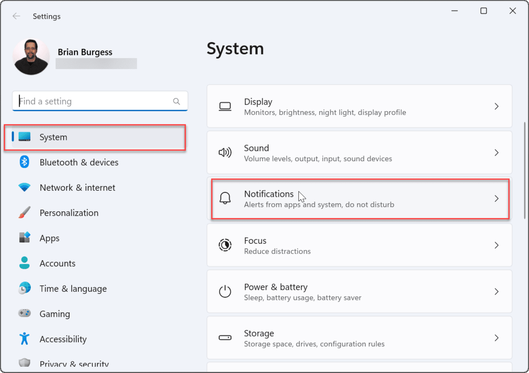 Jak blokovat oznámení v systému Windows 11