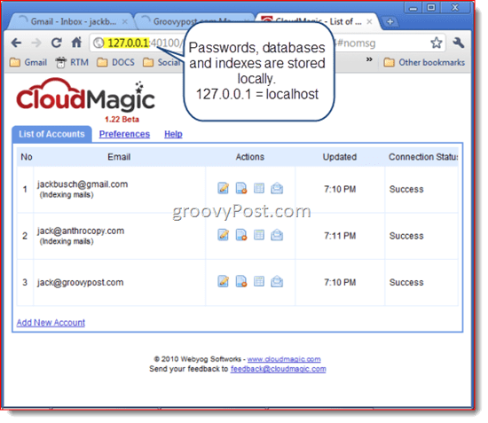 CloudMagic: Okamžité vyhledávání v Gmailu