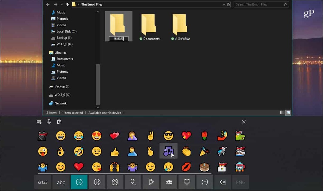 Jak používat Emoji pro pojmenování souborů a složek v systému Windows 10