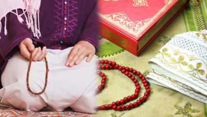 Co je nakresleno v růženci po modlitbě? Po modlitbě je třeba číst modlitby a dhikry