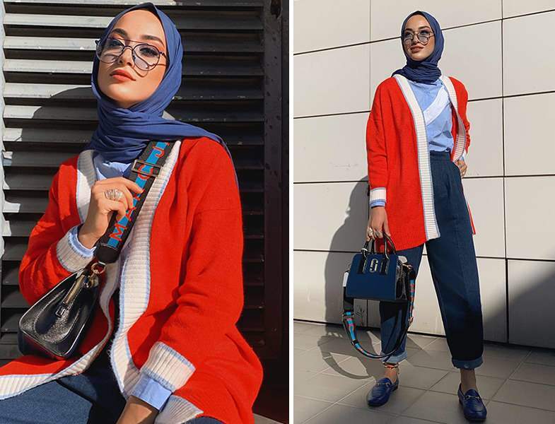 Modely s vestami, které vyniknou v hidžábu v roce 2021 | Jak kombinovat vesty?