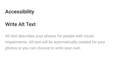 Jak přidat alternativní text k příspěvkům na Instagramu, popis alternativního textu a k jakému účelu slouží