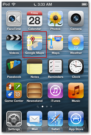 ikona iOS 6 Google Maps