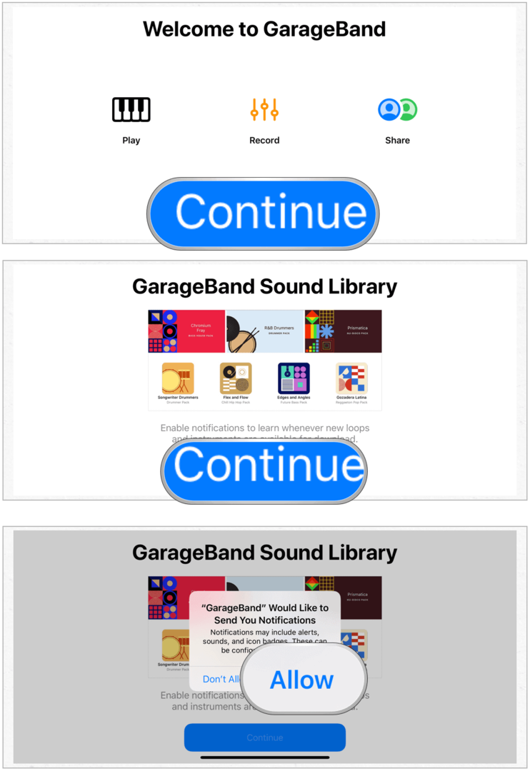 Instalace aplikace GarageBand na iPhone