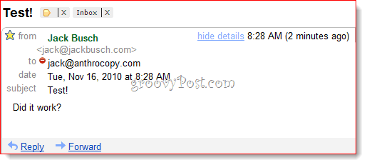 Filtrování zpráv BCC Gmail