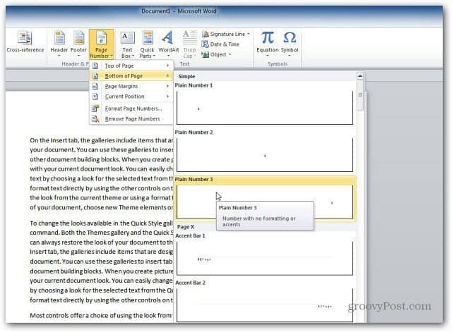 Jak přidat čísla stránek do dokumentů aplikace Microsoft Word