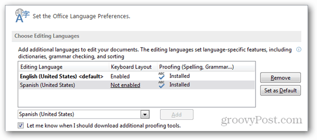 Jak přidat další jazyky do Office 2013