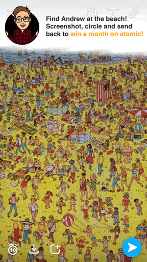 snapchat kde je Waldo hra