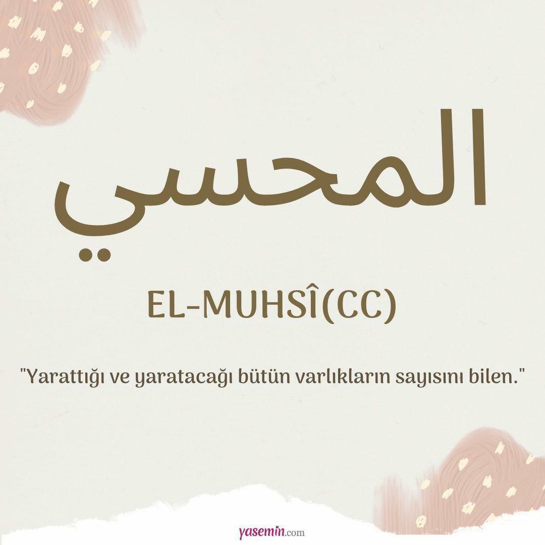 Co znamená al-Muhsi (cc)?