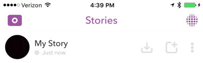 Uložte si celý svůj příběh Snapchat na konci každého dne.