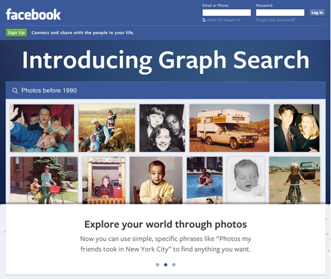 vyhledávání facebookových grafů