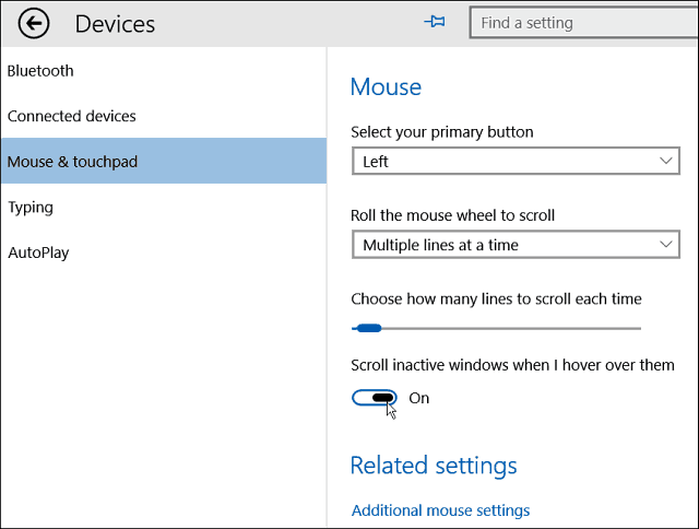 Tip pro Windows 10: Posouvejte neaktivní Windows podržením kurzoru nad nimi