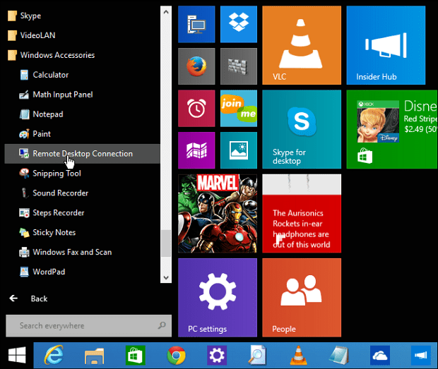 Vyhledejte nástroje pro správu a systém v systému Windows 8.1