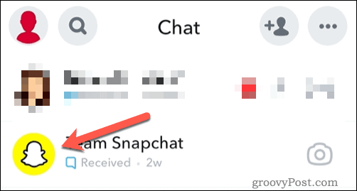 Otevřete ikonu přítele na Snapchatu