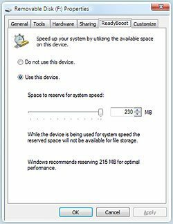Jak zvýšit výkon Windows 7 a Vista pomocí ReadyBoost