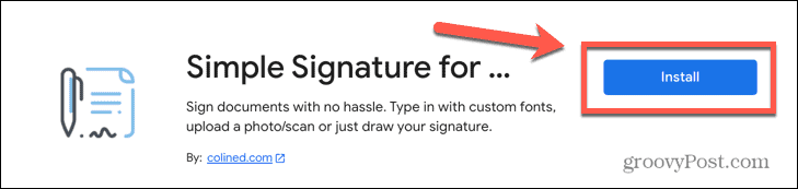 Dokumenty Google nainstalujte jednoduchý doplněk pro podpis