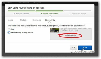 youtube skutečný název komentář recenze obsah předplatné líbí soukromé