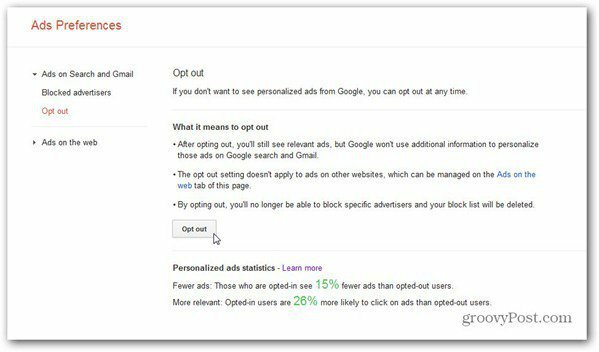Správce předvoleb reklam google odhlásit vyhledávání gmail