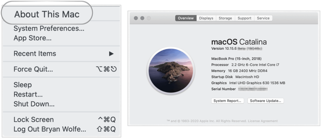 Najděte verzi Mac