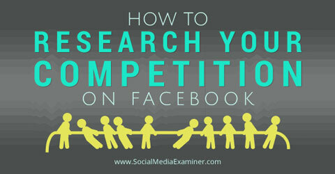prozkoumejte svou konkurenci na facebooku