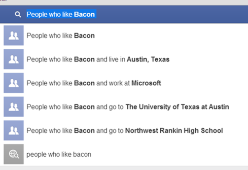 skupiny a přidružení, kteří mají rádi slaninu