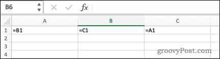 Nepřímý cyklický odkaz v Excelu