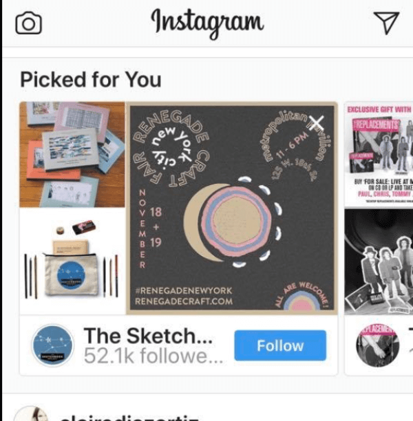 Instagram nyní navrhuje další účty, které již byly 