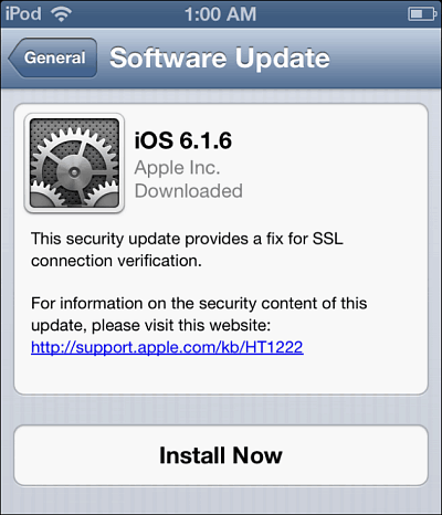 Aktualizace systému iOS 6