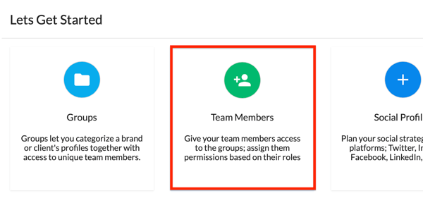 Začněte tím, že do svého účtu Statusbrew přidáte členy týmu.