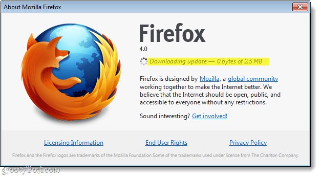 Jak ručně aktualizovat Firefox 4