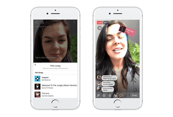 Facebook testuje Lip Sync Live, novou funkci navrženou tak, aby uživatelům umožnila vybrat oblíbenou skladbu a předstírat, že ji zpívá ve vysílání na Facebooku.