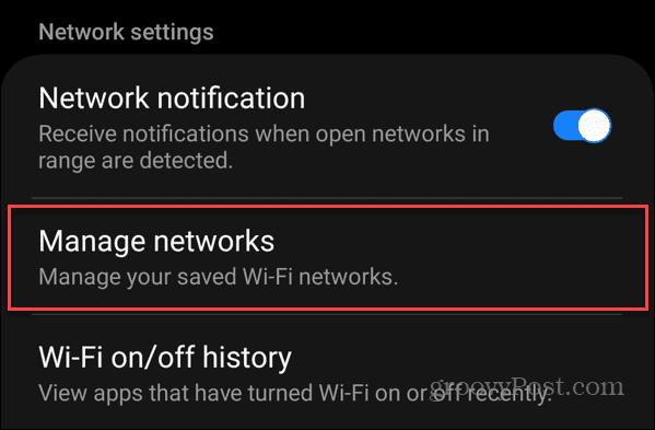 zapomeňte na připojení Wi-Fi v systému Android