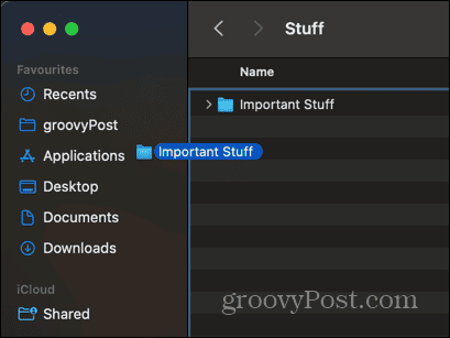 mac přetáhnout složku