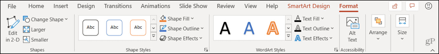 Formátujte SmartArt v PowerPointu
