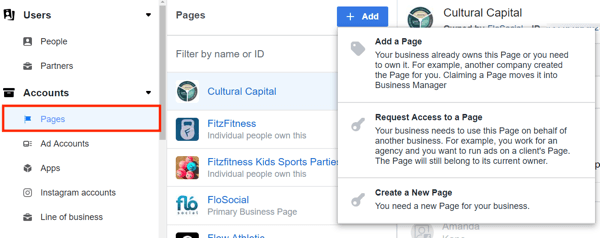 Použijte Facebook Business Manager, krok 10.