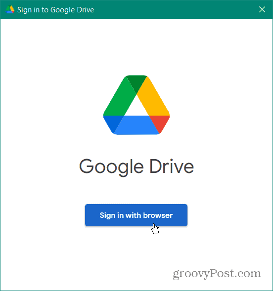  přihlásit se přidat disk Google do průzkumníka souborů