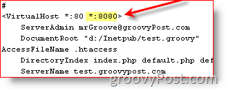 Nakonfigurujte Apahce tak, aby používal více portů:: groovyPost.com