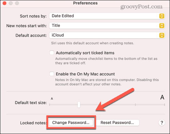 mac změnit heslo