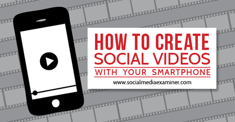 vytvářet sociální videa
