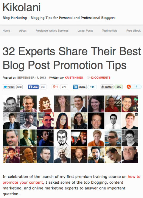 32 odborníků sdílí svůj nejlepší blogový příspěvek