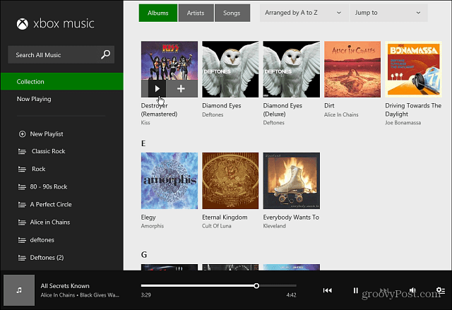 Hudební webové rozhraní Xbox
