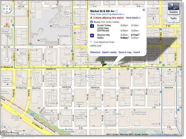 stolní tranzitní google mapy