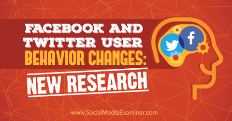 výzkum chování uživatelů na Twitteru a facebooku