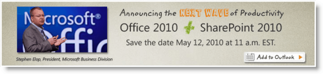 Událost spuštění sady Microsoft Office 2010